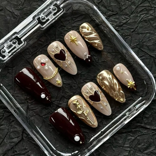 Goddess of Freedom Almond-Shaped Press-On Nails